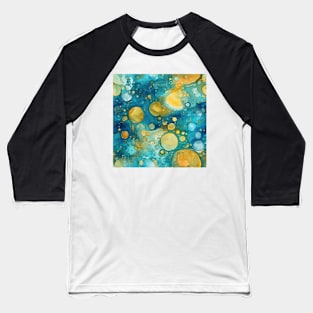 Abstract oil and water mix background Baseball T-Shirt